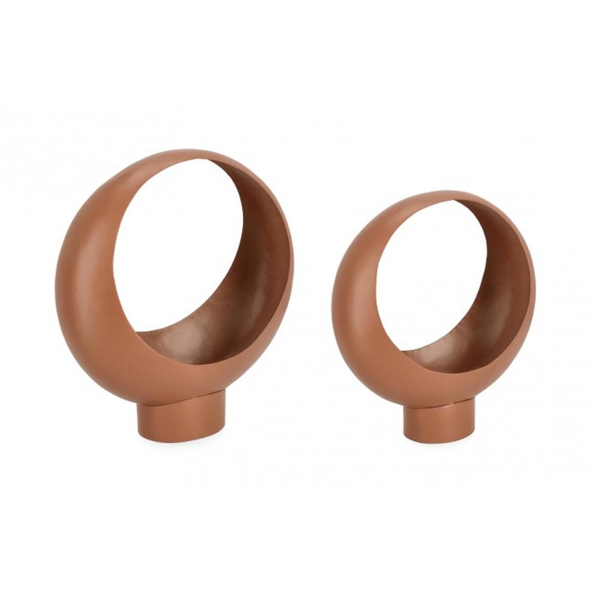 Portafiori Set pz.2 Keyra To Marrone | Bizzotto