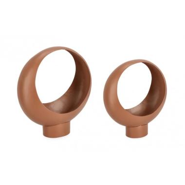 Portafiori Set pz.2 Keyra To Marrone | Bizzotto