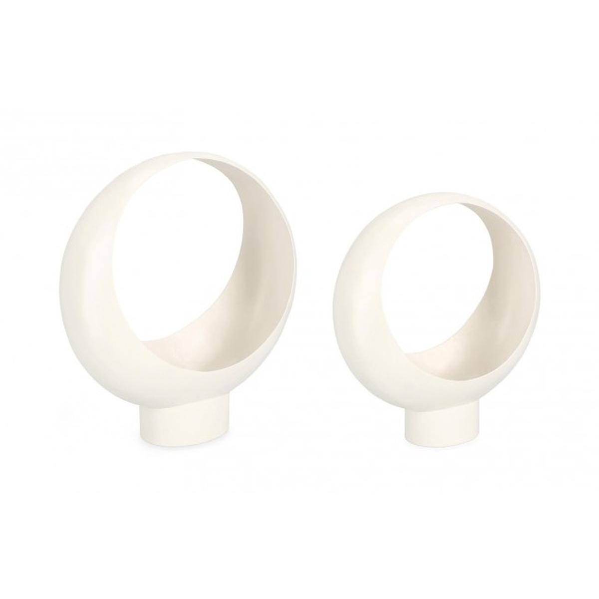 Portafiori Set pz.2 Keyra To Bianco | Bizzotto