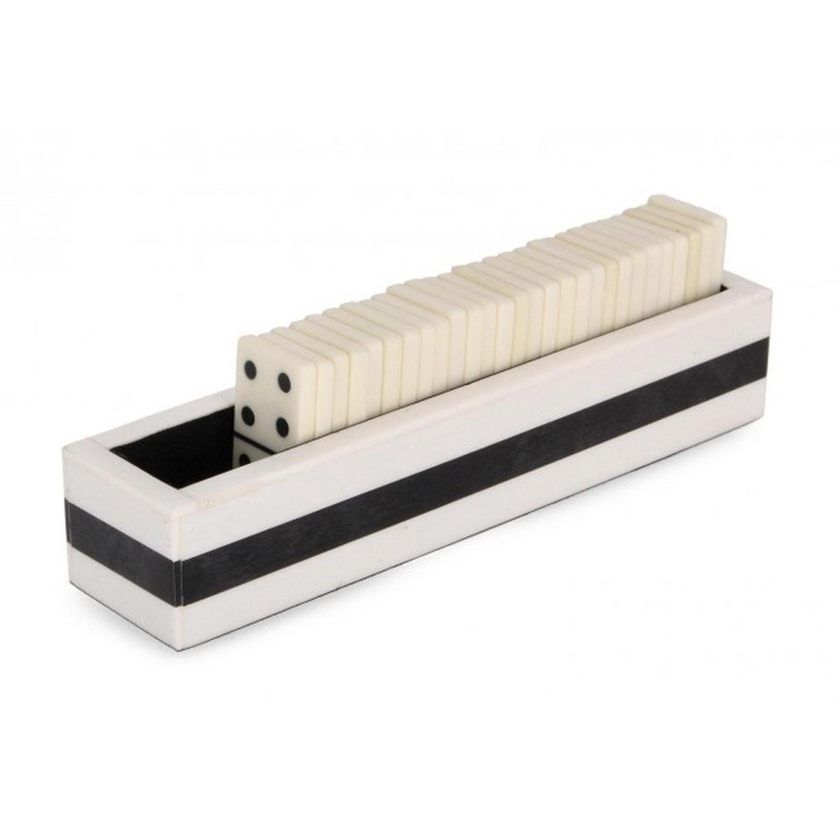 Decorazione Domino Fortune Bian 20,5x4,5 | Bizzotto