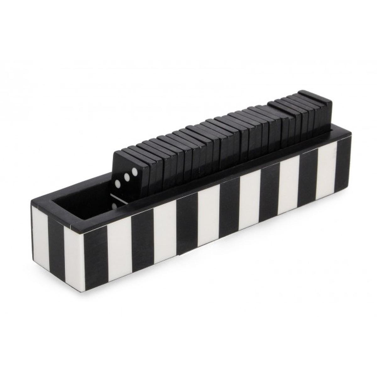 Decorazione Domino Fortune Nero 20,5x4,5 | Bizzotto