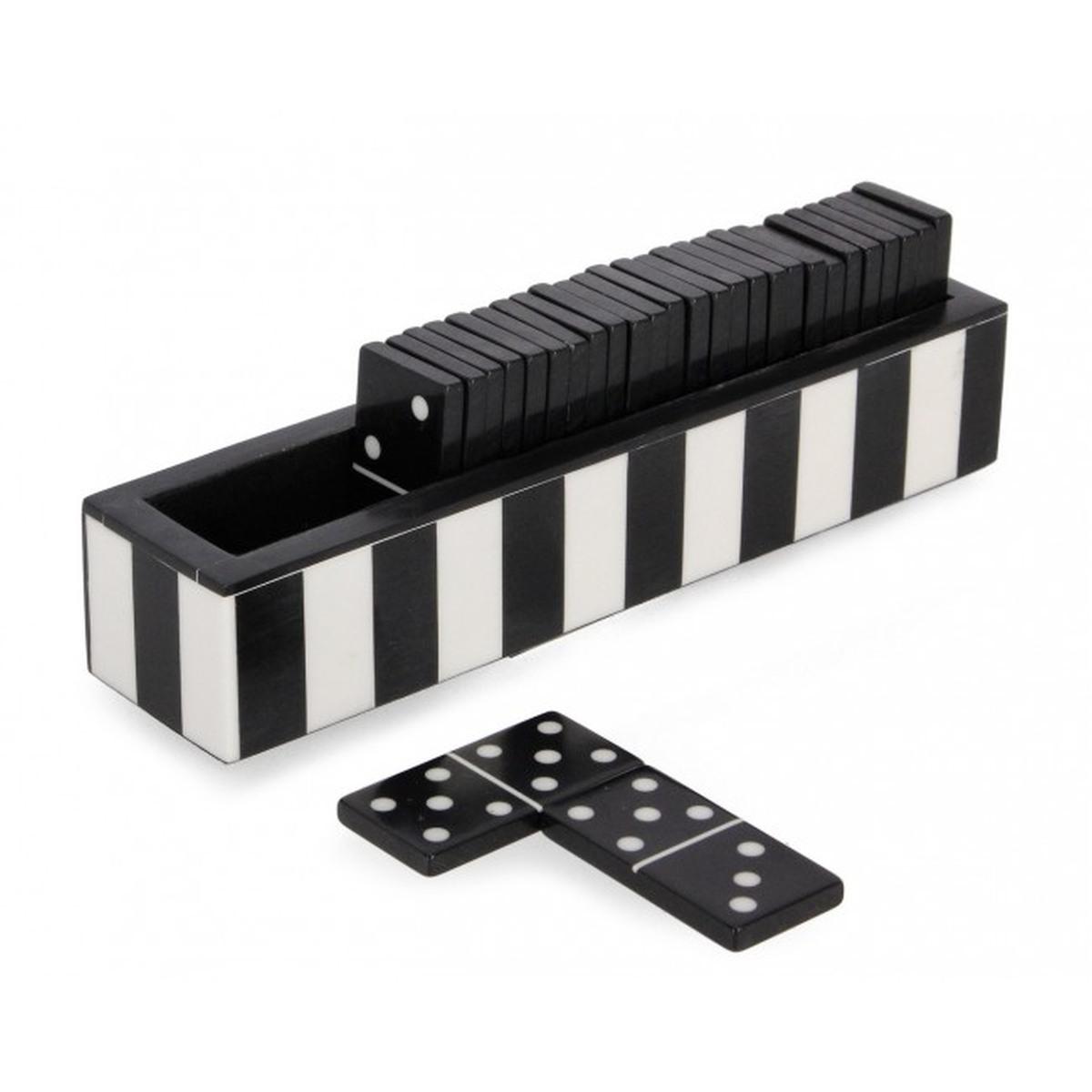 Decorazione Domino Fortune Nero 20,5x4,5 | Bizzotto