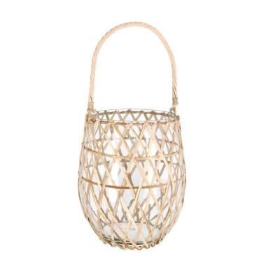 Vaso Zhob Bomb Vetro Naturale cm.H24 | Bizzotto