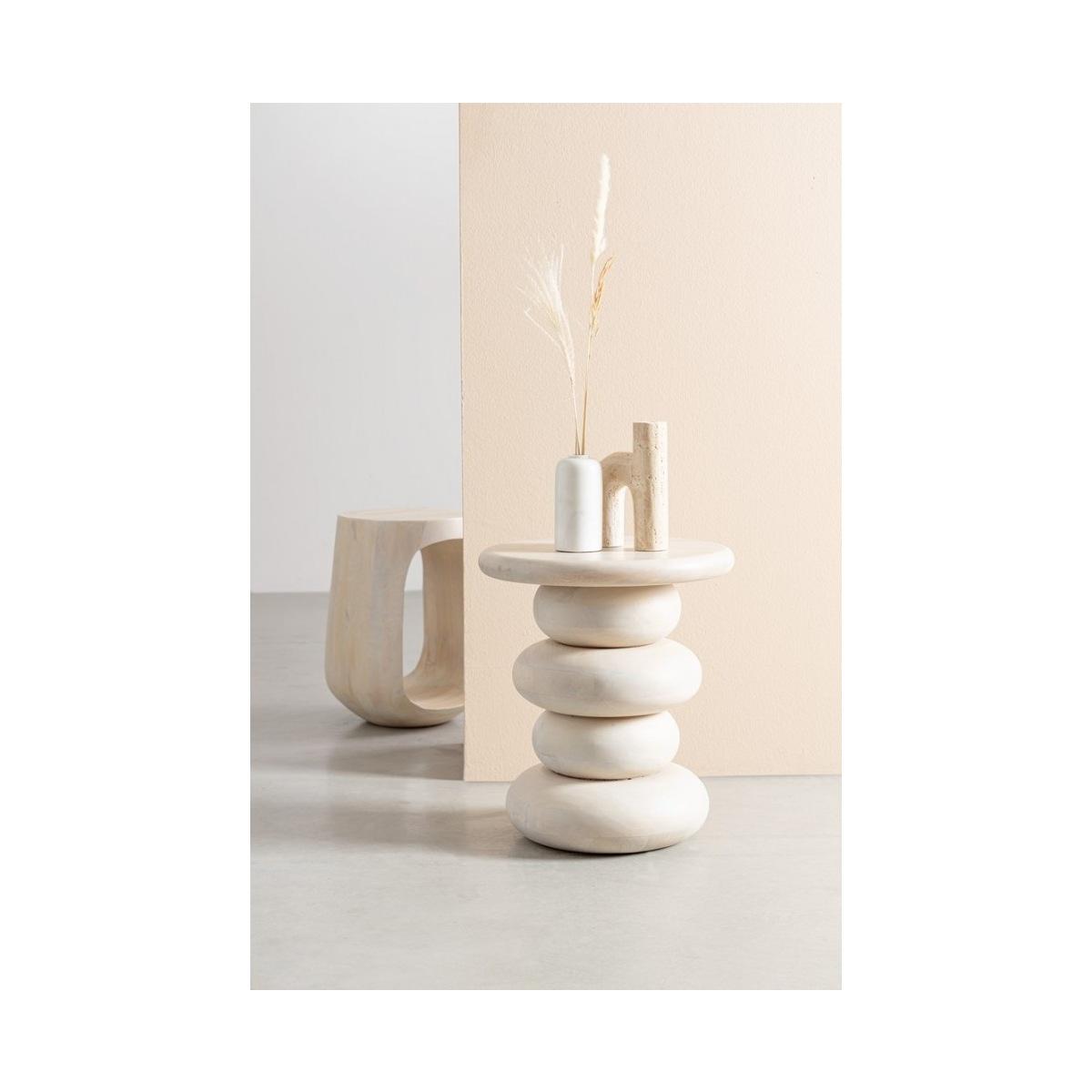 Portacandela Tikar Marmo Beige | Bizzotto