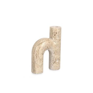 Portacandela Tikar Marmo Beige | Bizzotto