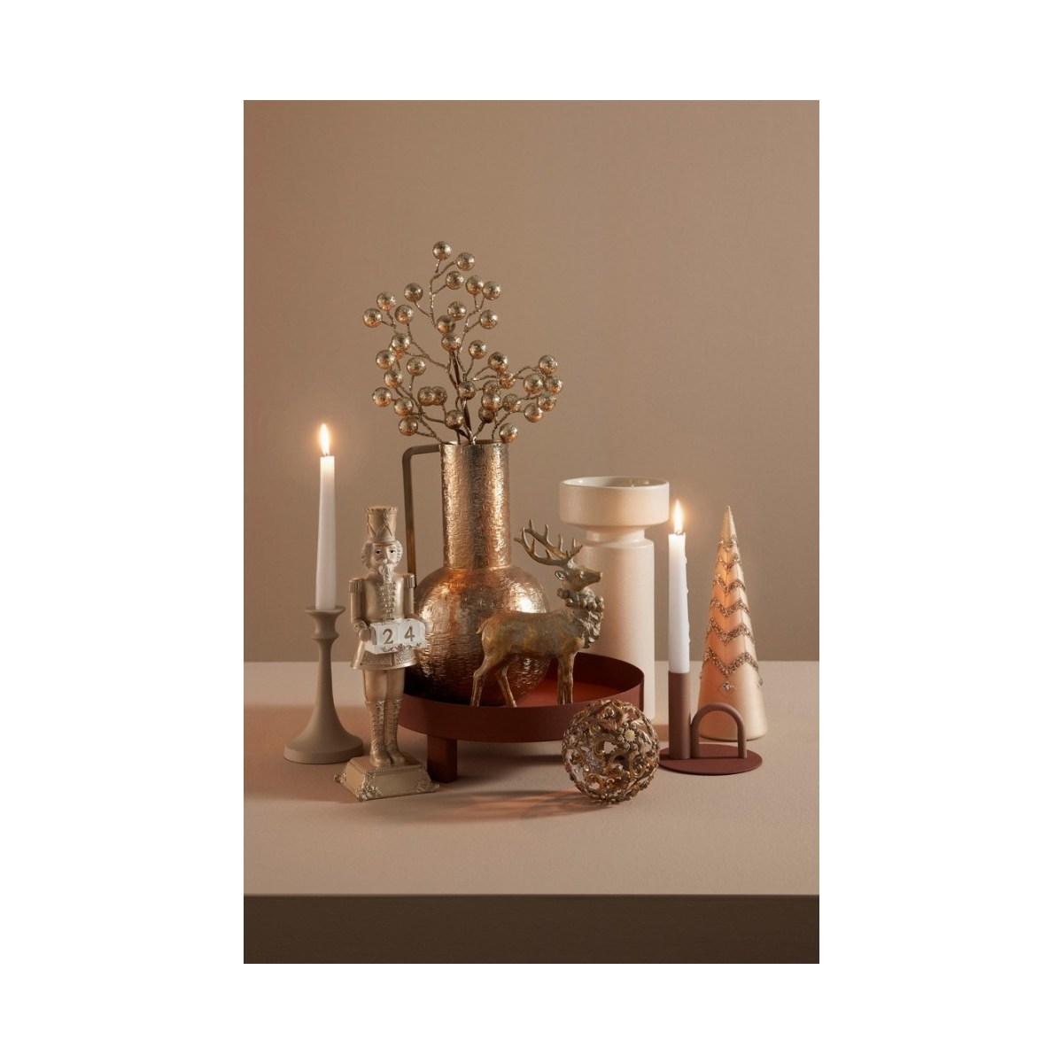 Vaso a Bottiglia Decorativa Lathe 1 Manico Oro cm.H31 | Bizzotto