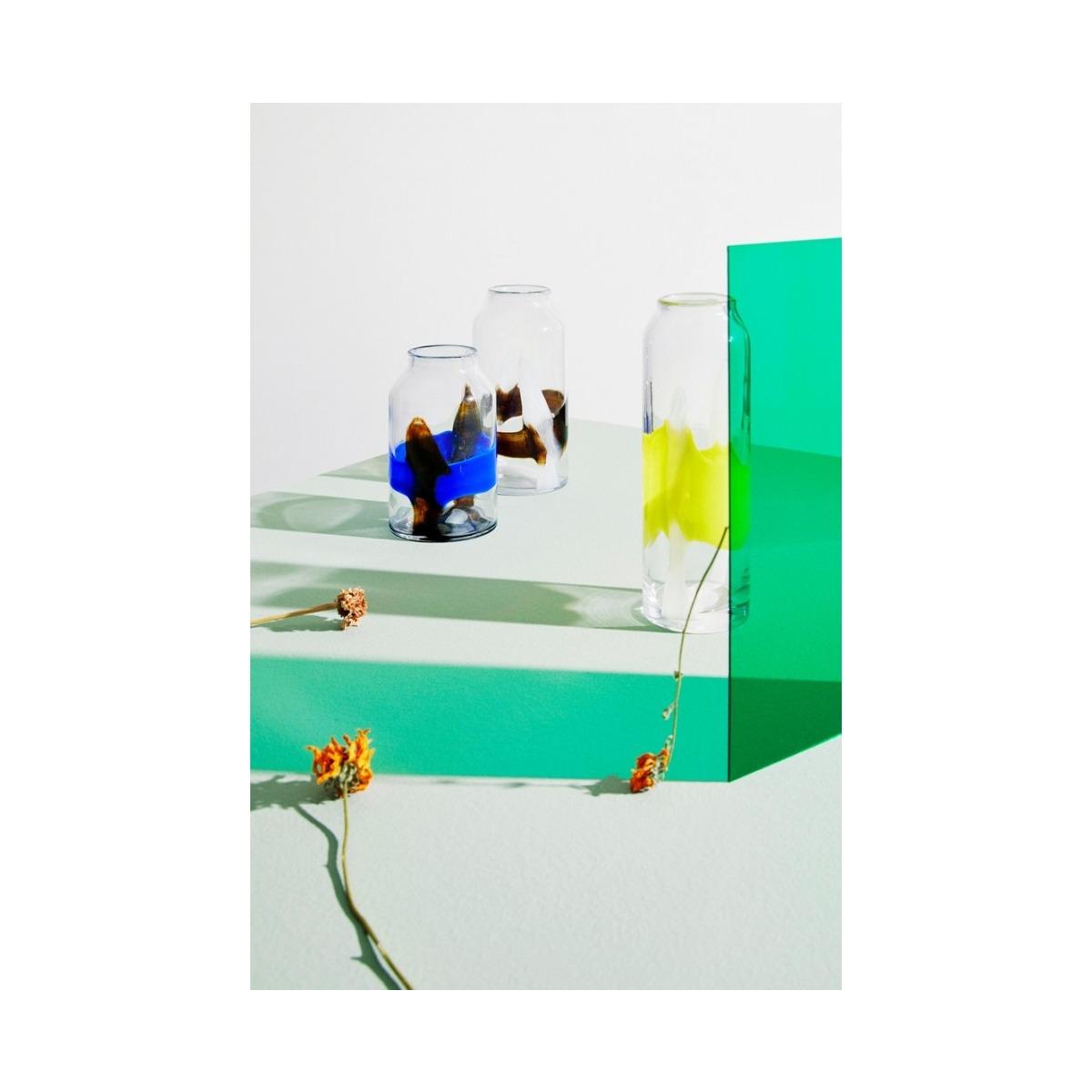 Vaso Eridanus Vetro Bianco Nero cm.H31 | Bizzotto