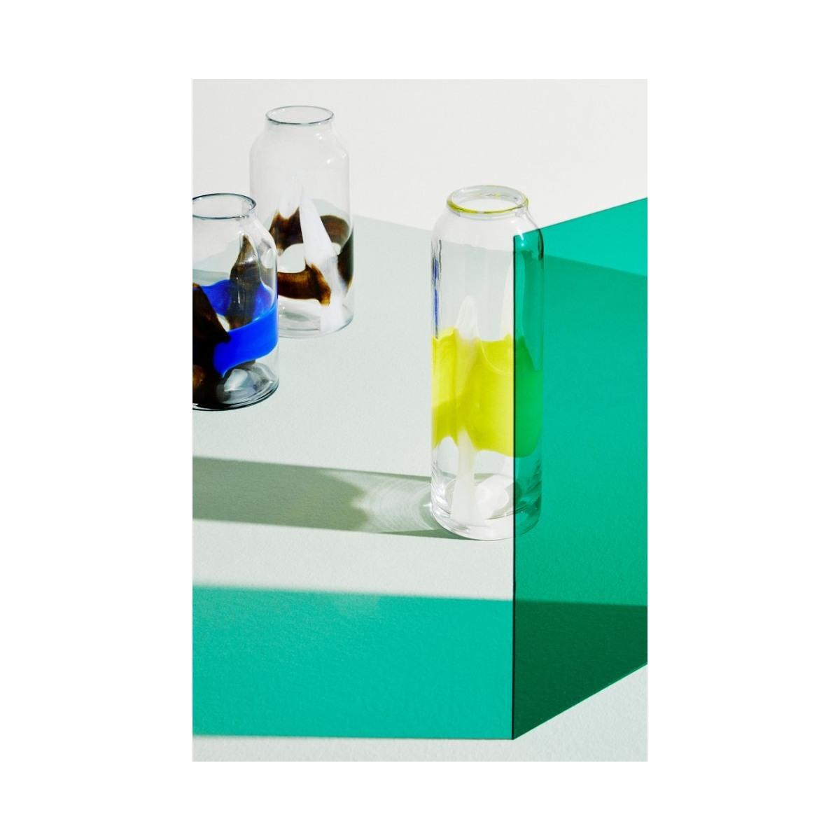 Vaso Eridanus Vetro Bianco Nero cm.H31 | Bizzotto