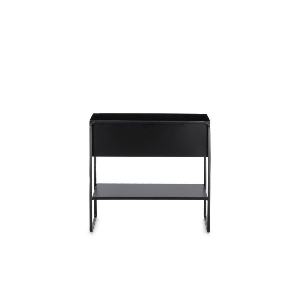 Portafiori Madelyn Rettangolare Nero cm.745x44H | Bizzotto