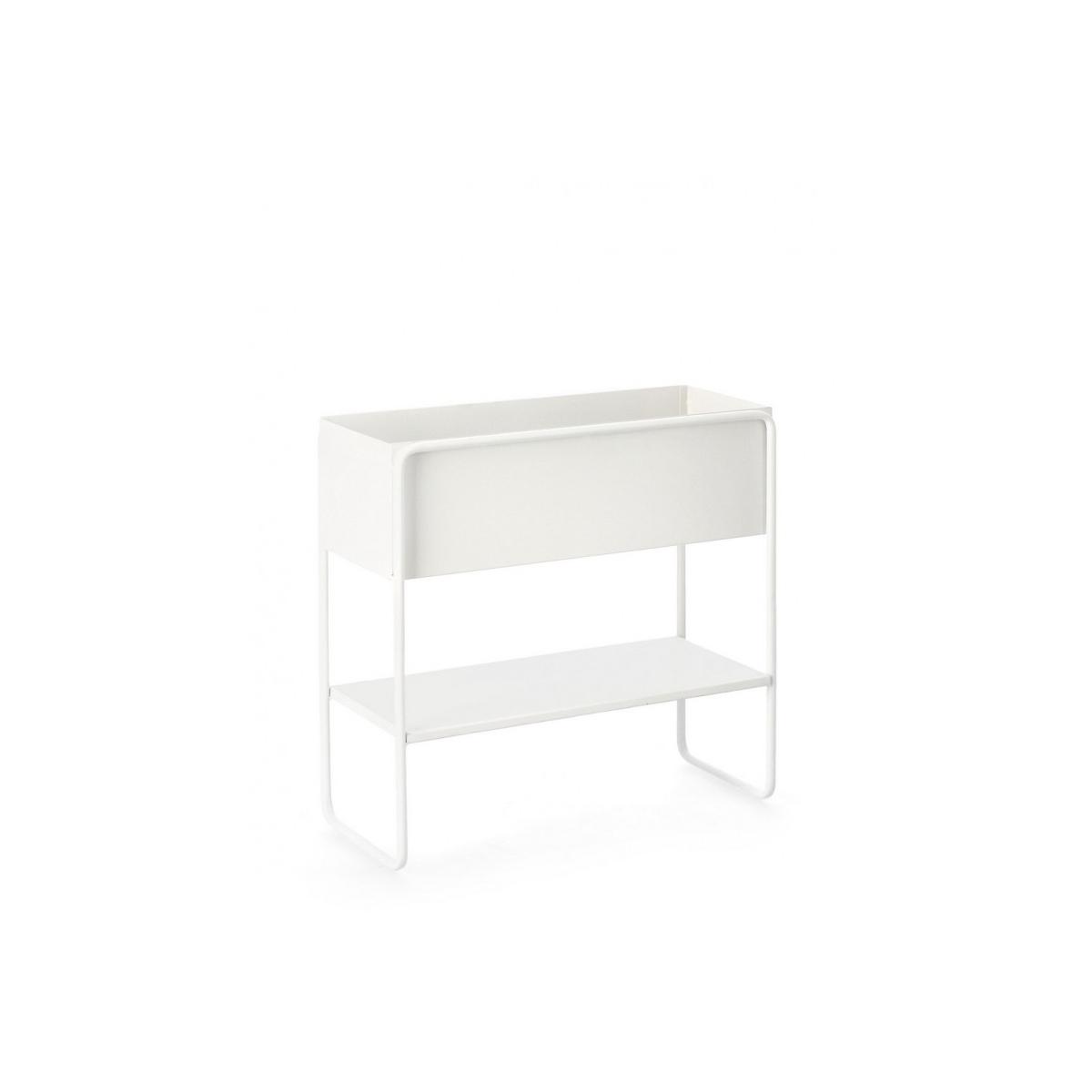 Portafiori Madelyn Rettangolare Bianco cm.745x44H | Bizzotto