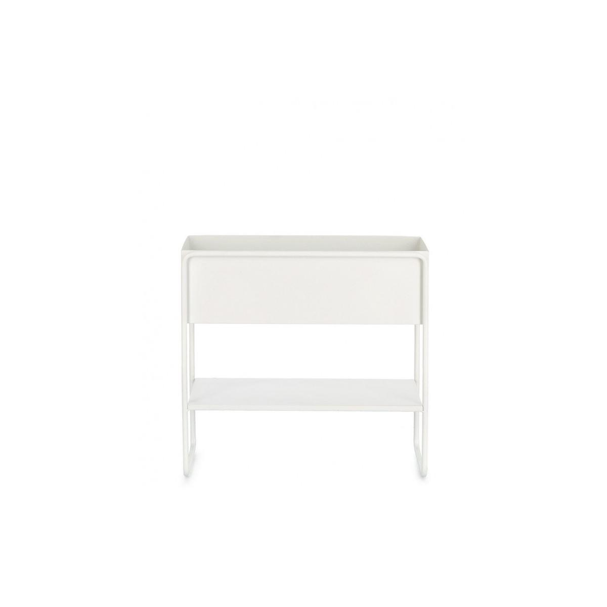Portafiori Madelyn Rettangolare Bianco cm.745x44H | Bizzotto