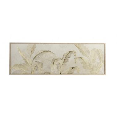 Quadro con Cornice Jarl 237881 Foglie cm.120x40 | Bizzotto