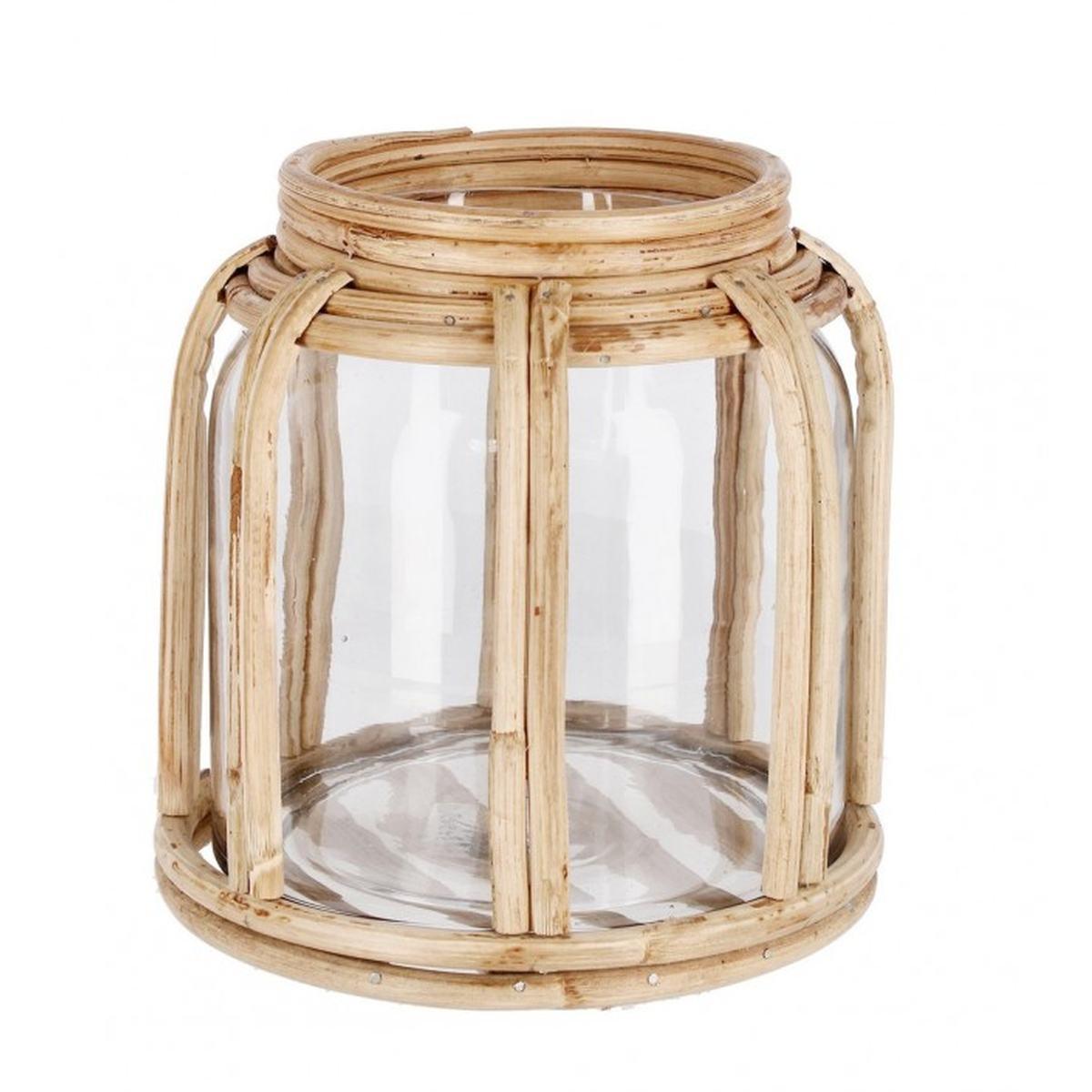 Vaso Chaman Vetro Naturale cm.H22 | Bizzotto