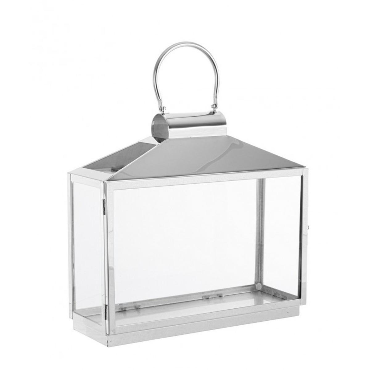 Lanterna Nilak Argento cm.H39 | Bizzotto