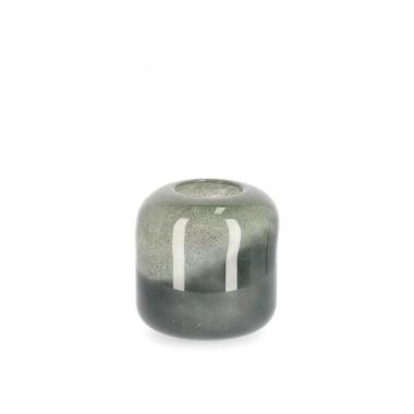 Vaso Mars Cil Vetro Verde cm.H19,5 | Bizzotto