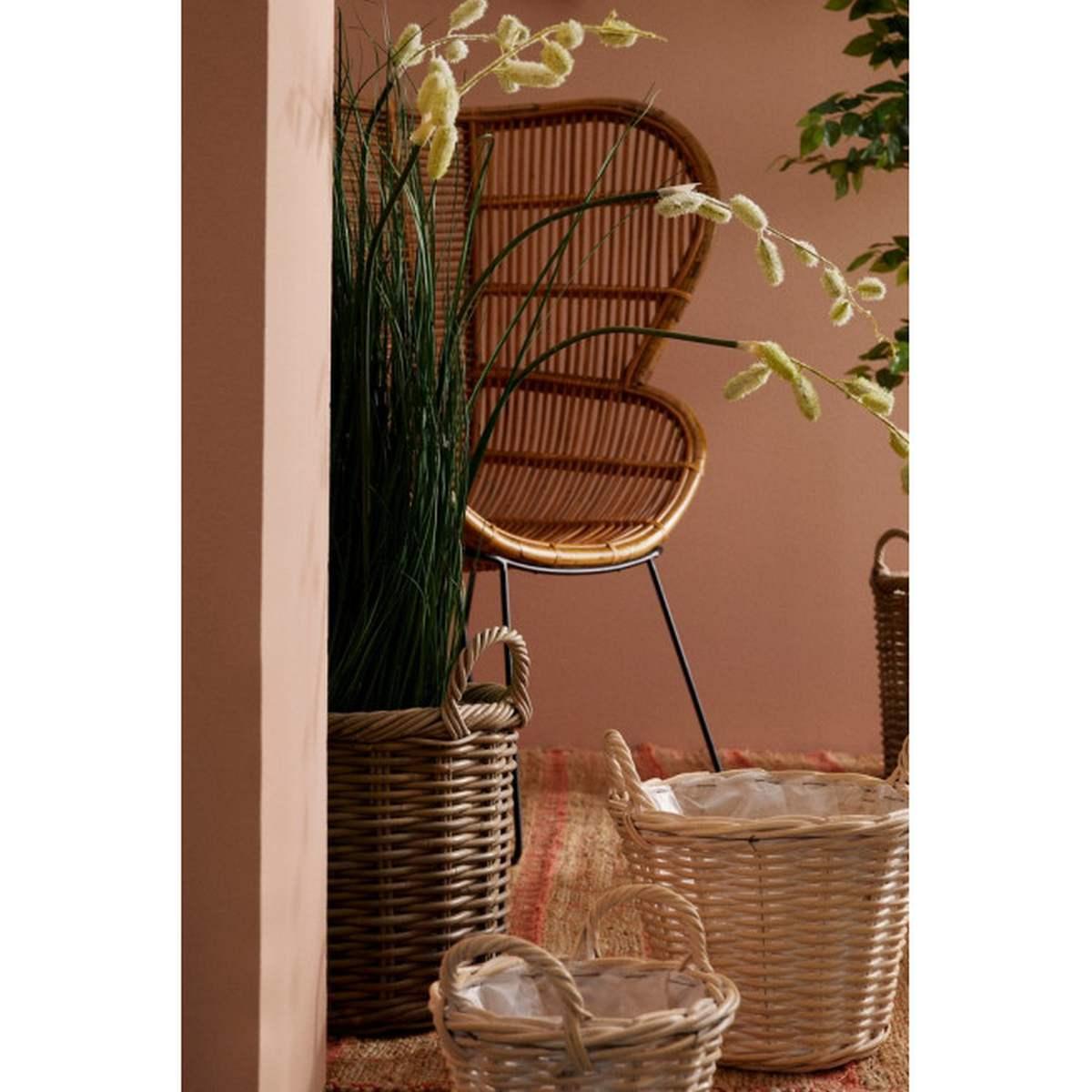 Cesto Set pz.3 -2 Manici Randy Svas Grigio  | Bizzotto