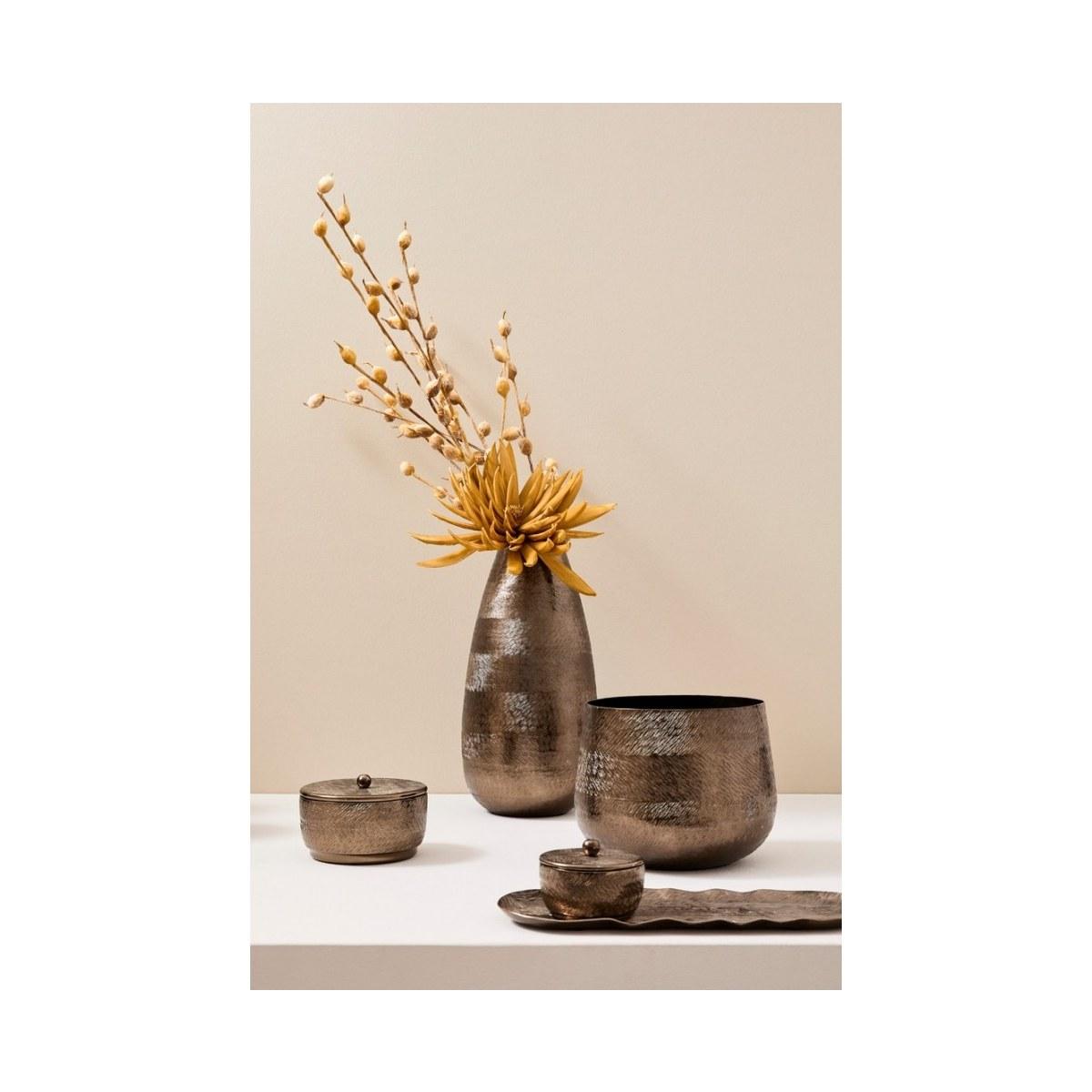 Portavaso Clamp Bomb Nero cm.H40 | Bizzotto