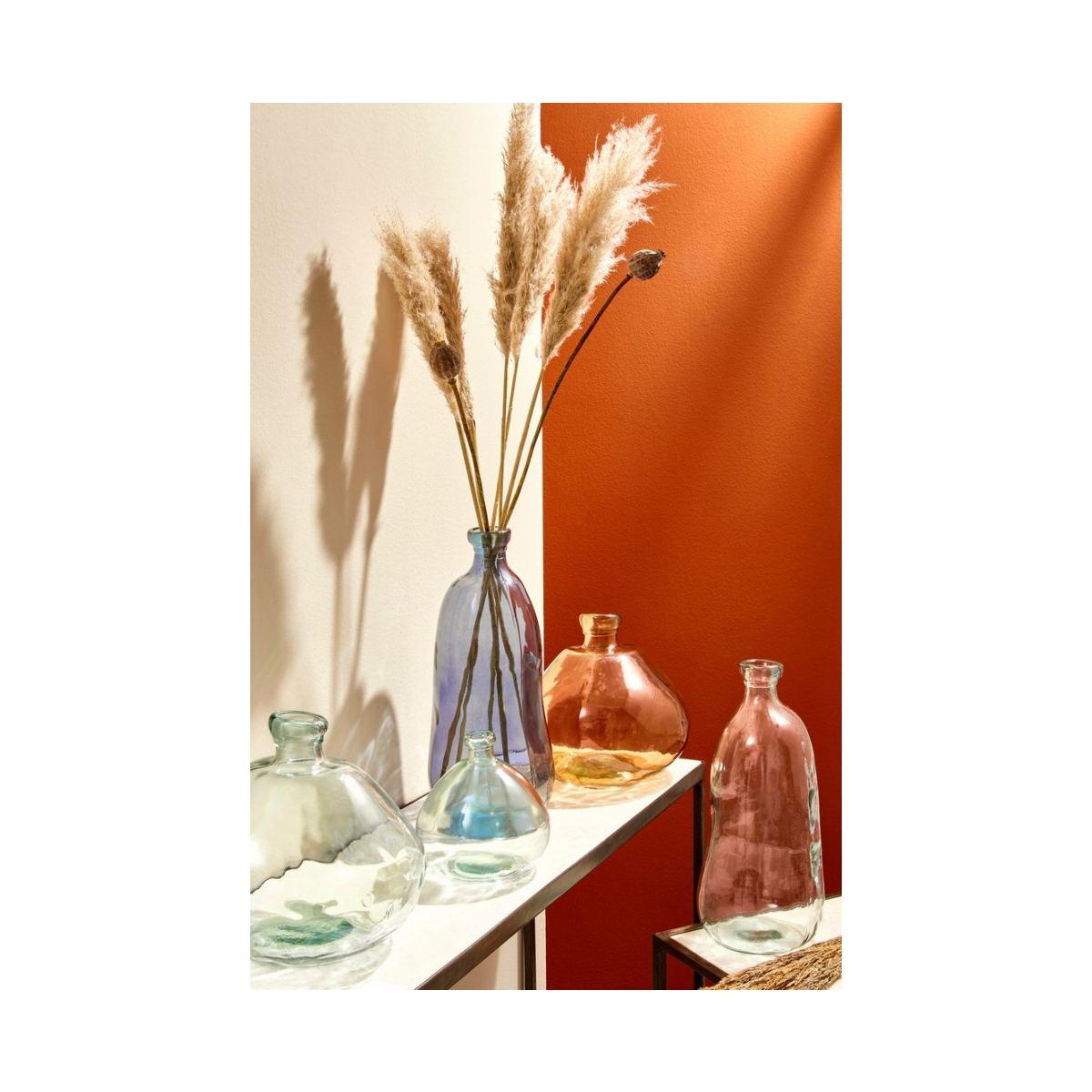 Vaso Vetro Loopy Blu Cobalto cm.H52,5 | Bizzotto