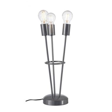 Lampada Tavolo Fiaccola 3Luci Argento cm.H45 | Bizzotto