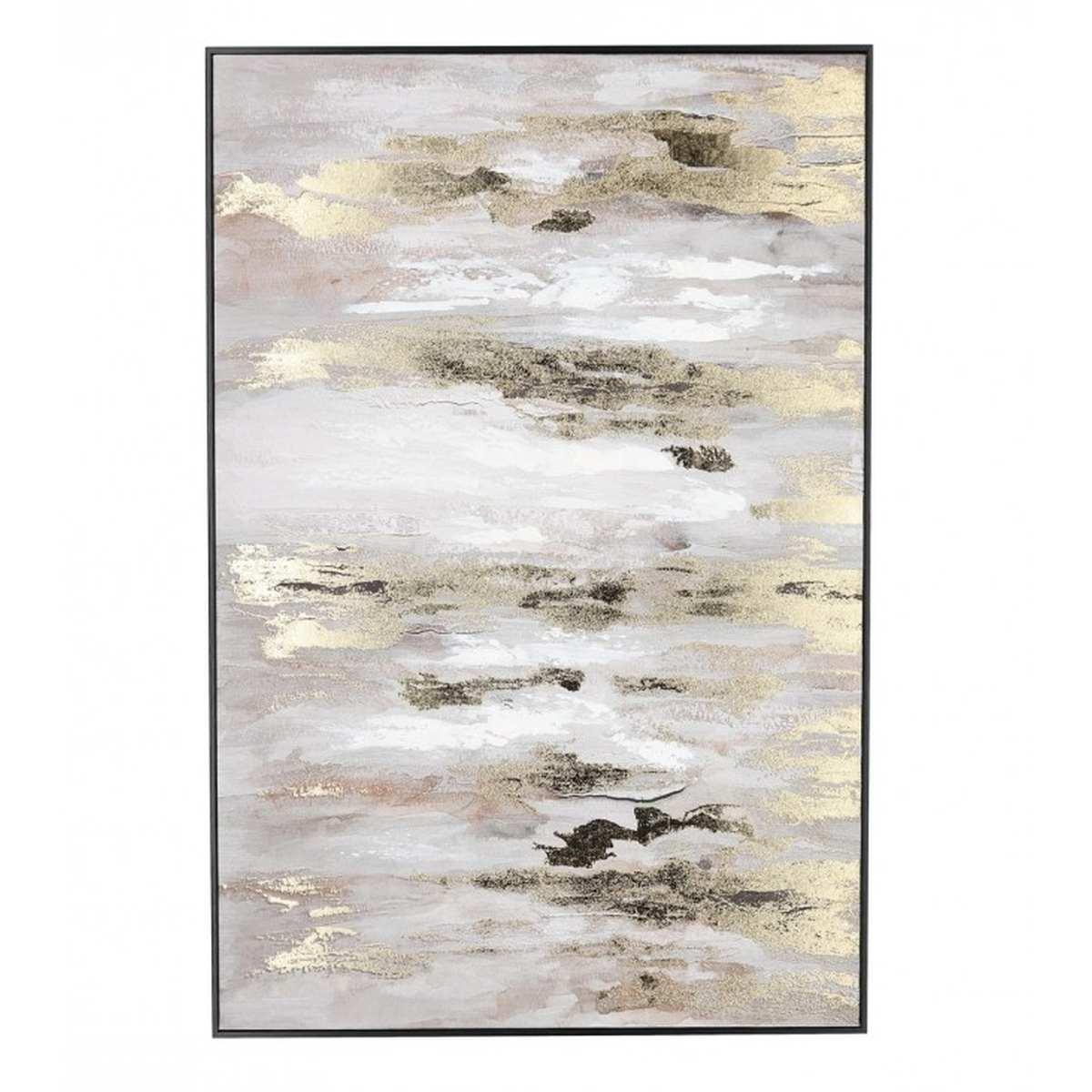 Quadro Dipinto con Cornice Hannes 238430 Oro cm.60x90 | Bizzotto