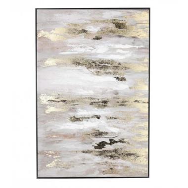 Quadro Dipinto con Cornice Hannes 238430 Oro cm.60x90 | Bizzotto