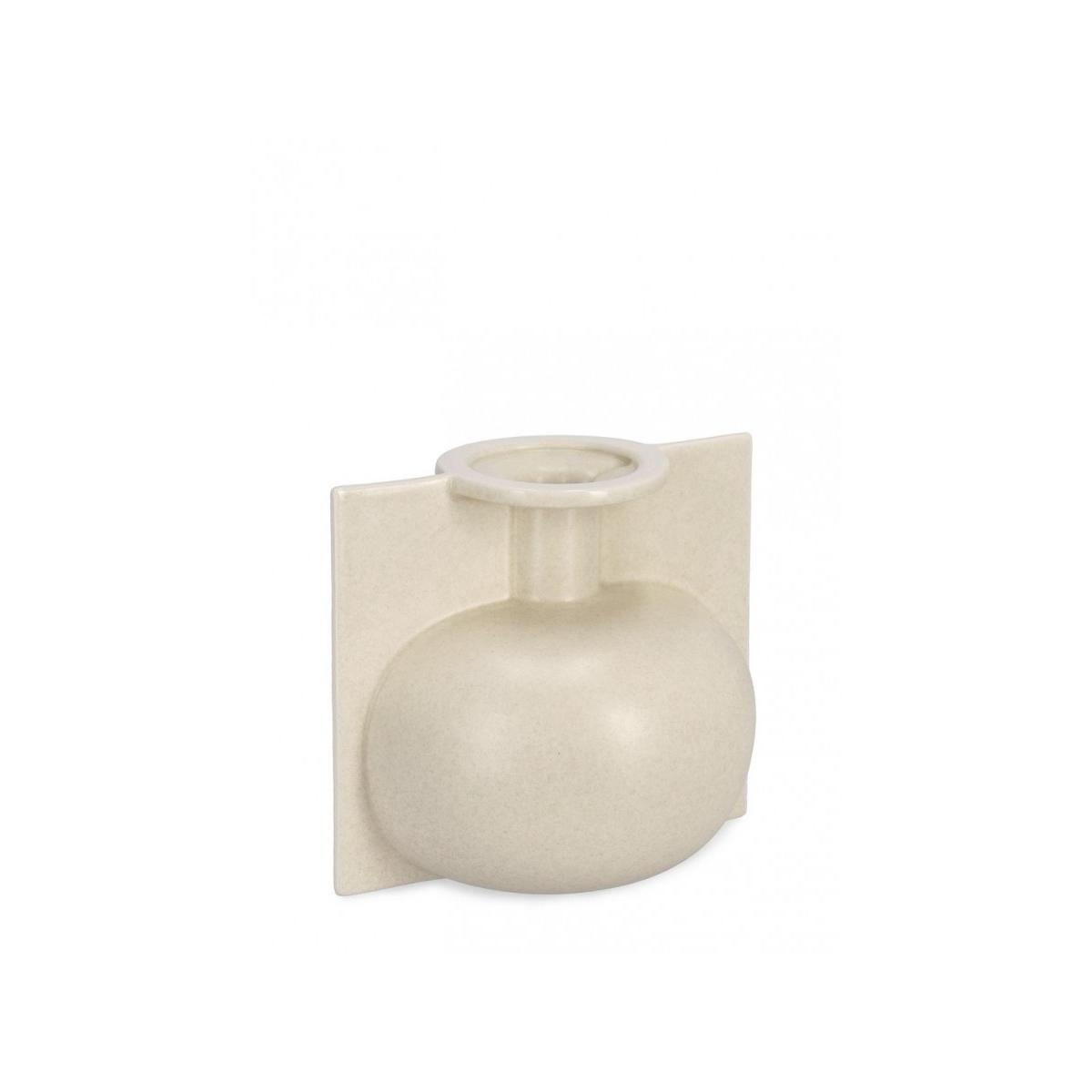 Vaso a Bottiglia Decorativa Izumo Beige cm.H18 | Bizzotto