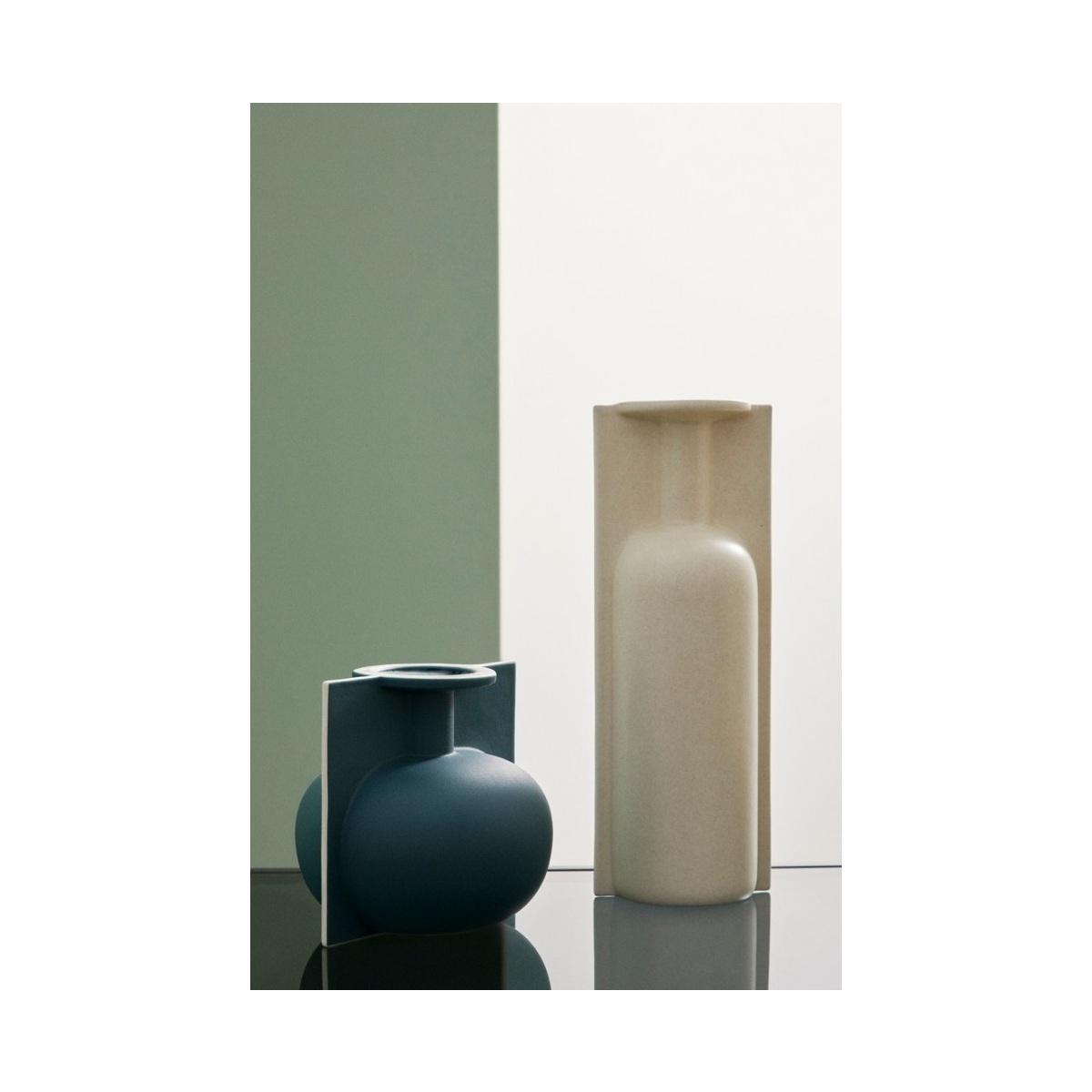 Vaso a Bottiglia Decorativa Izumo Blu cm.H18 | Bizzotto