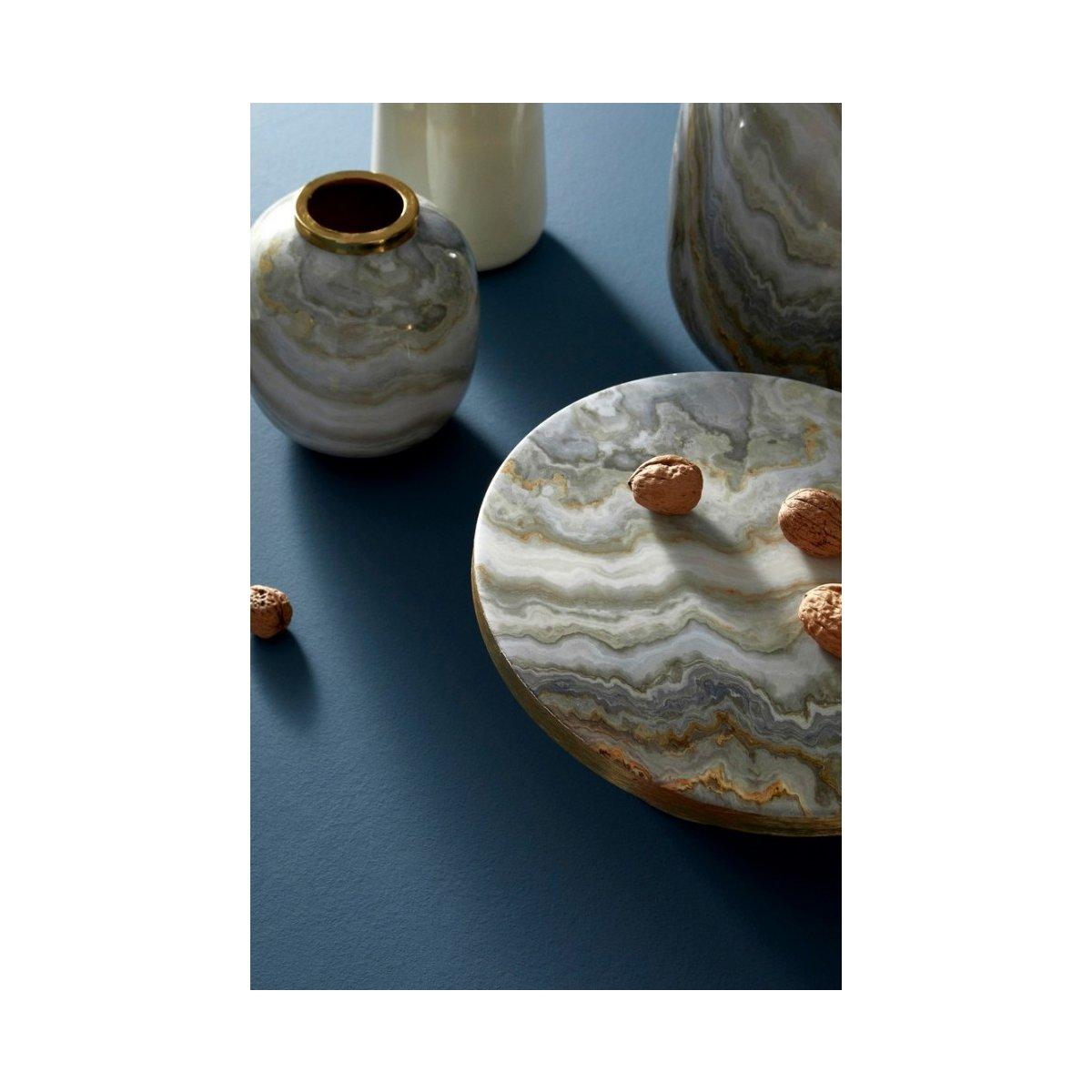 Alzata Decorativa Marsha Bia Grig Or cm.Ã?30 | Bizzotto