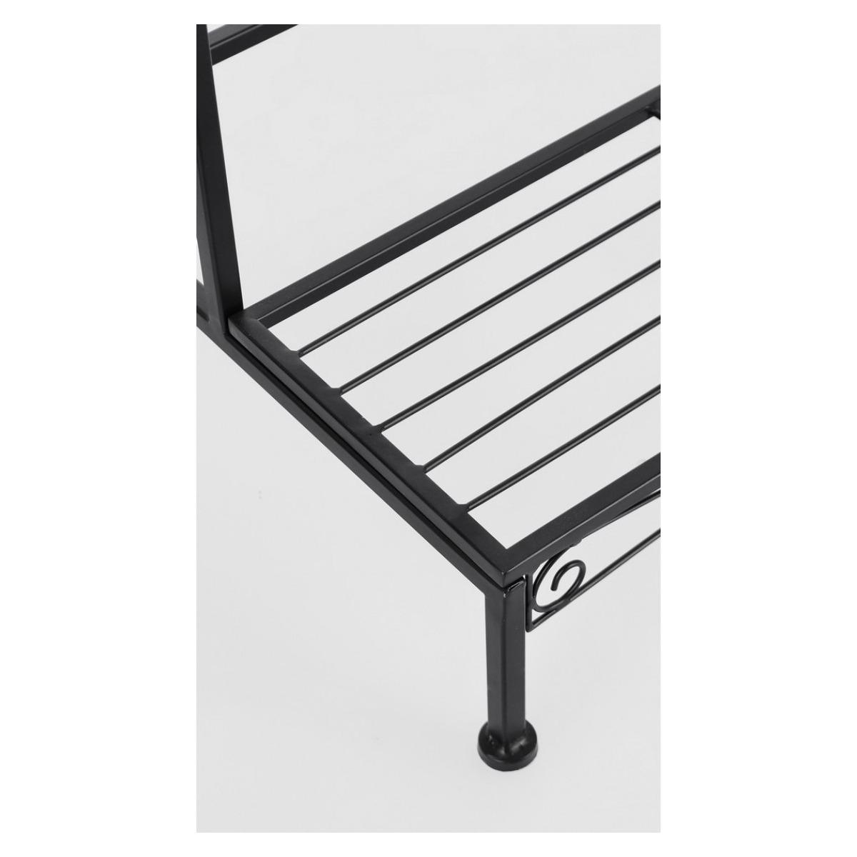 Portafiori 2 Posti Alisha Nero cm.75x36,5H | Bizzotto