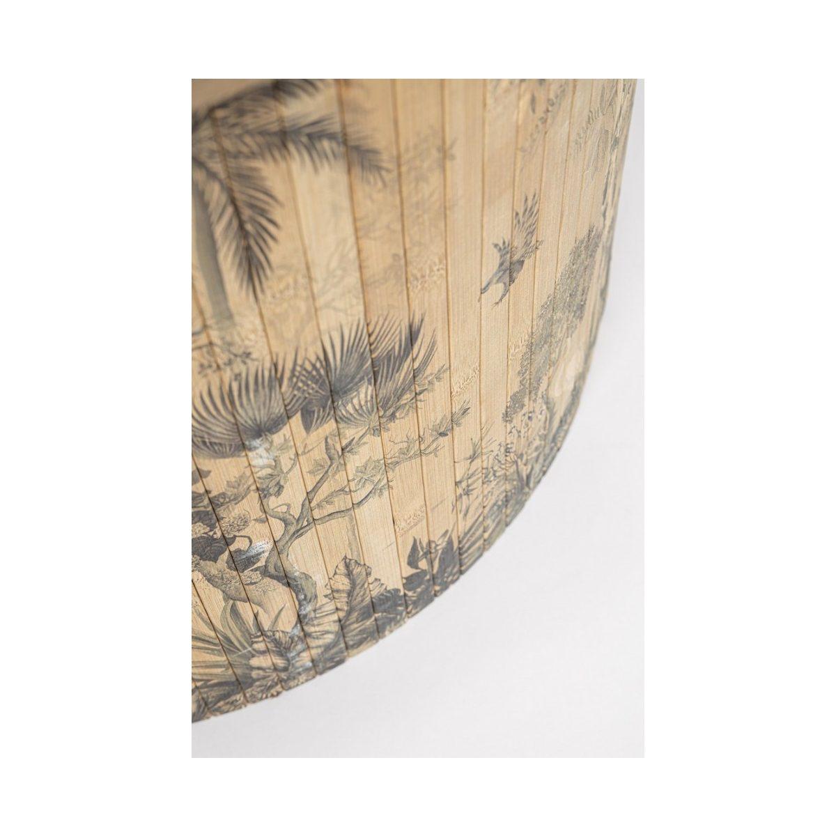 Tavolino Namika Bamboo Tondo cm.Ã?58x40H | Bizzotto