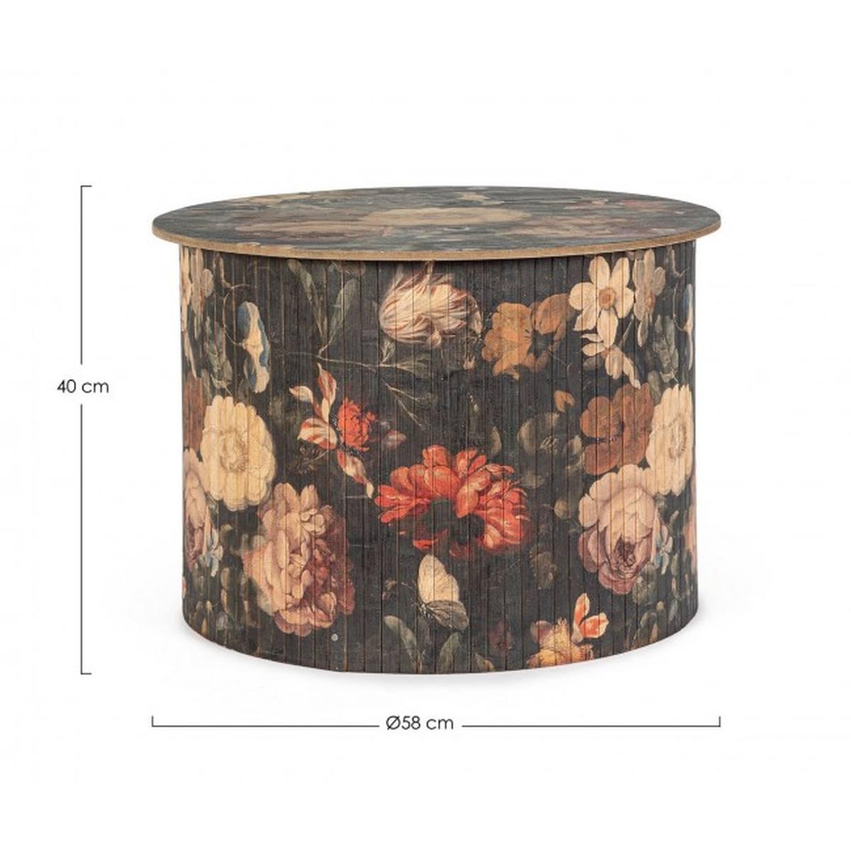 Tavolino Sayuri Bamboo Tondo cm.Ã?58x40H | Bizzotto