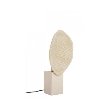 Lampada Tavolo Neev Beige cm.H46 | Bizzotto