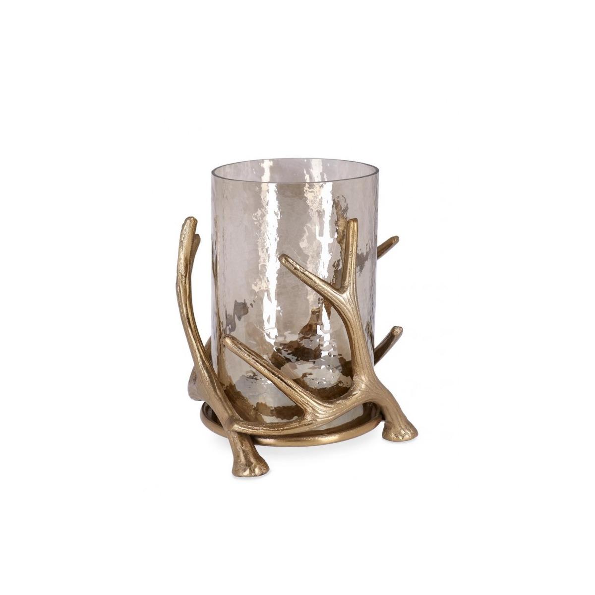 Portacandela Sagar Oro cm.H22 | Bizzotto