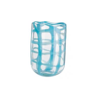 Vaso Grus Vetro Azzurro cm.H30 | Bizzotto