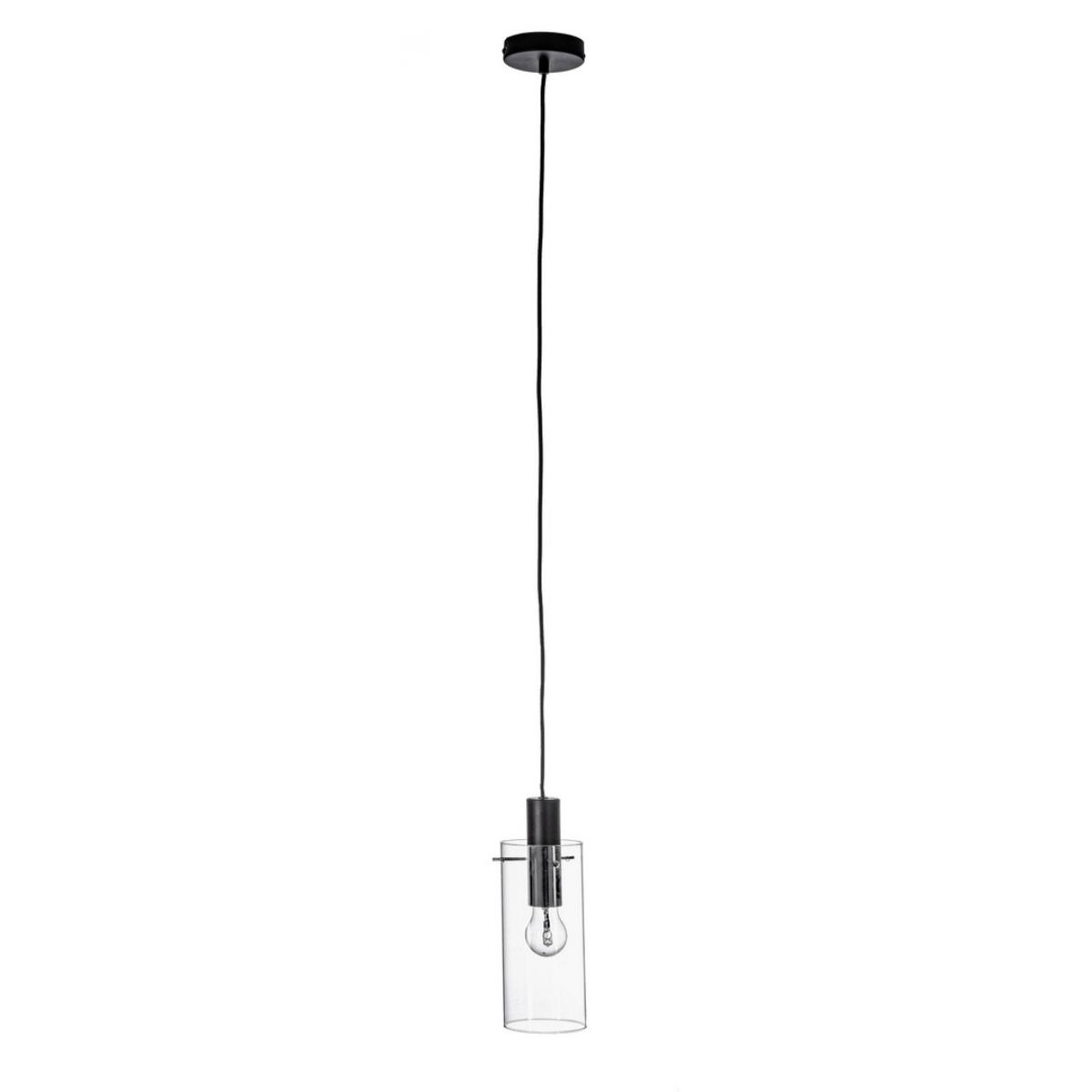 Lampadario 1 Luce Aglow Trasp-Nero | Bizzotto