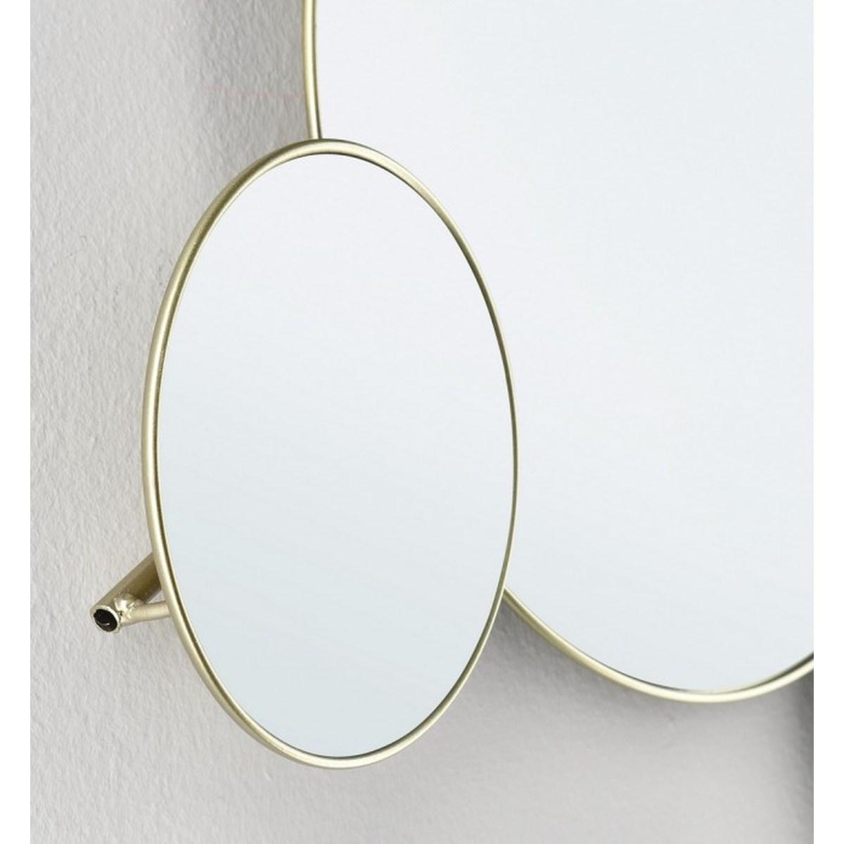 Specchio con Cornice Connery Irr Oro cm.80x53H | Bizzotto