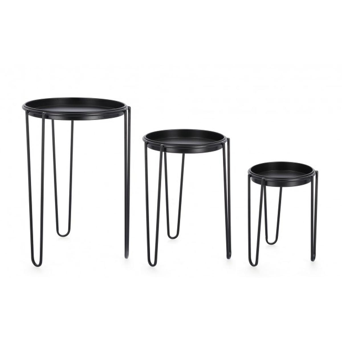 Colonnina Set pz.3 Madelyn To Nero | Bizzotto