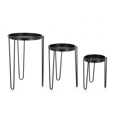 Colonnina Set pz.3 Madelyn To Nero | Bizzotto