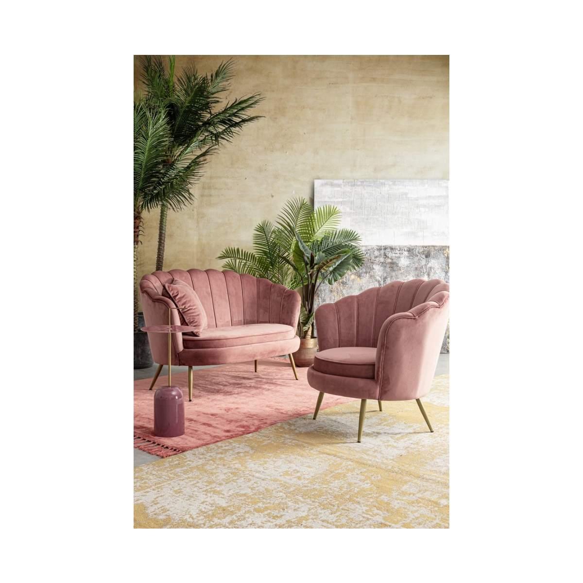 Tavolino Tulasi Rosa Antico Tondo cm.Ã?30 | Bizzotto