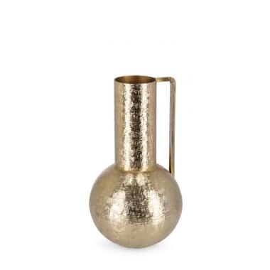 Vaso a Bottiglia Decorativa Lathe 1 Manico Oro cm.H37 | Bizzotto