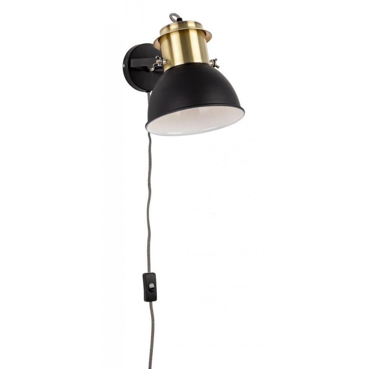 Lampada Parete Brooklyn Ottone-Nero Op | Bizzotto