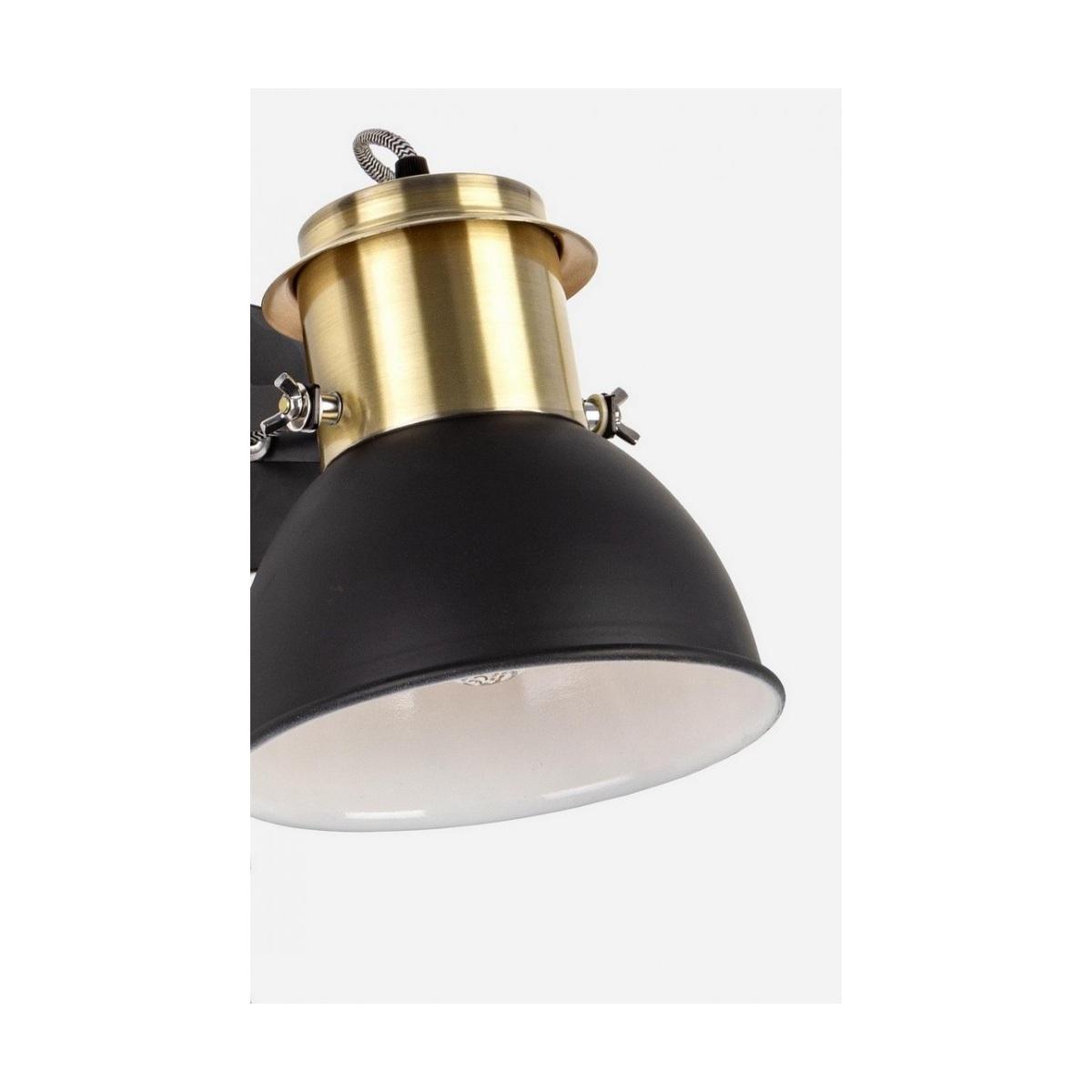 Lampada Parete Brooklyn Ottone-Nero Op | Bizzotto