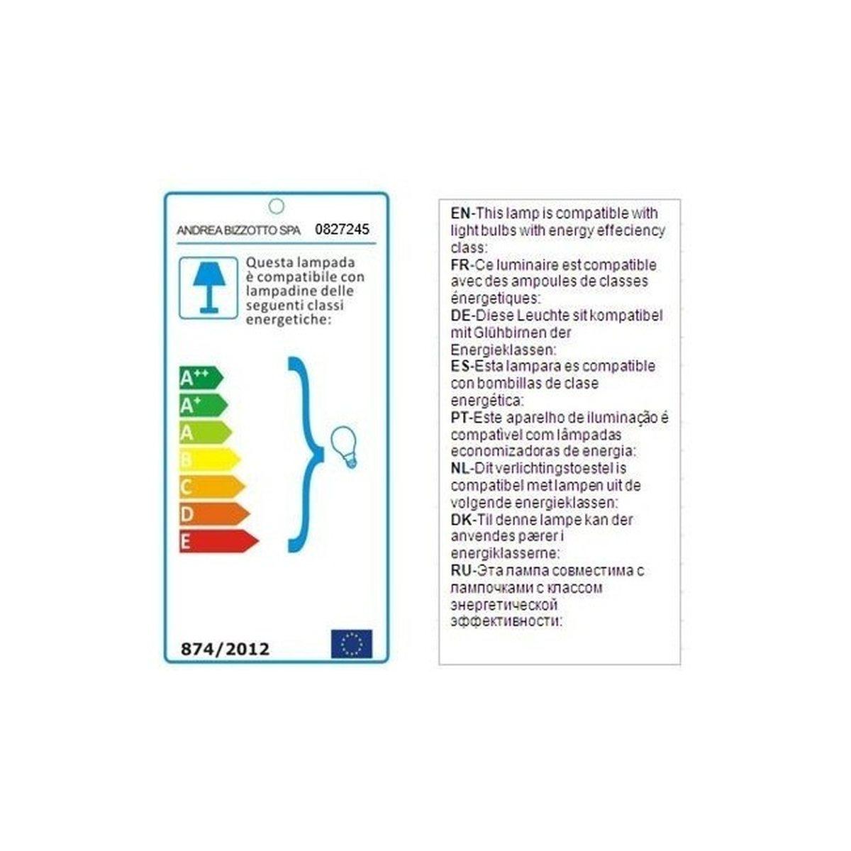 Lampada Parete Brooklyn Ottone-Nero Op | Bizzotto