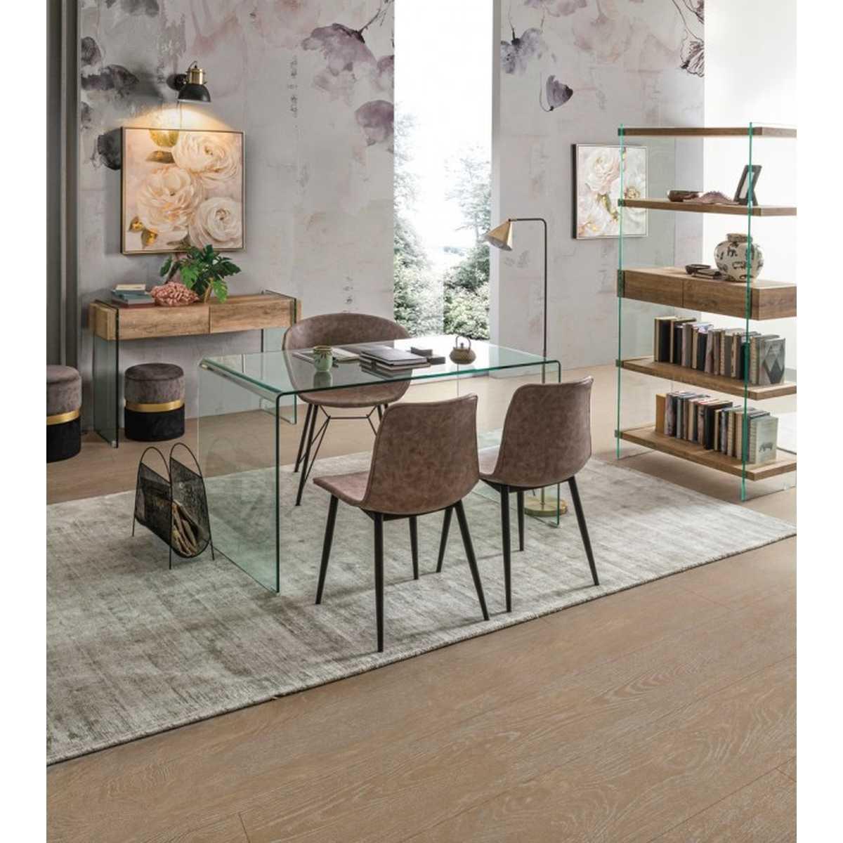 Lampada Parete Brooklyn Ottone-Nero Op | Bizzotto