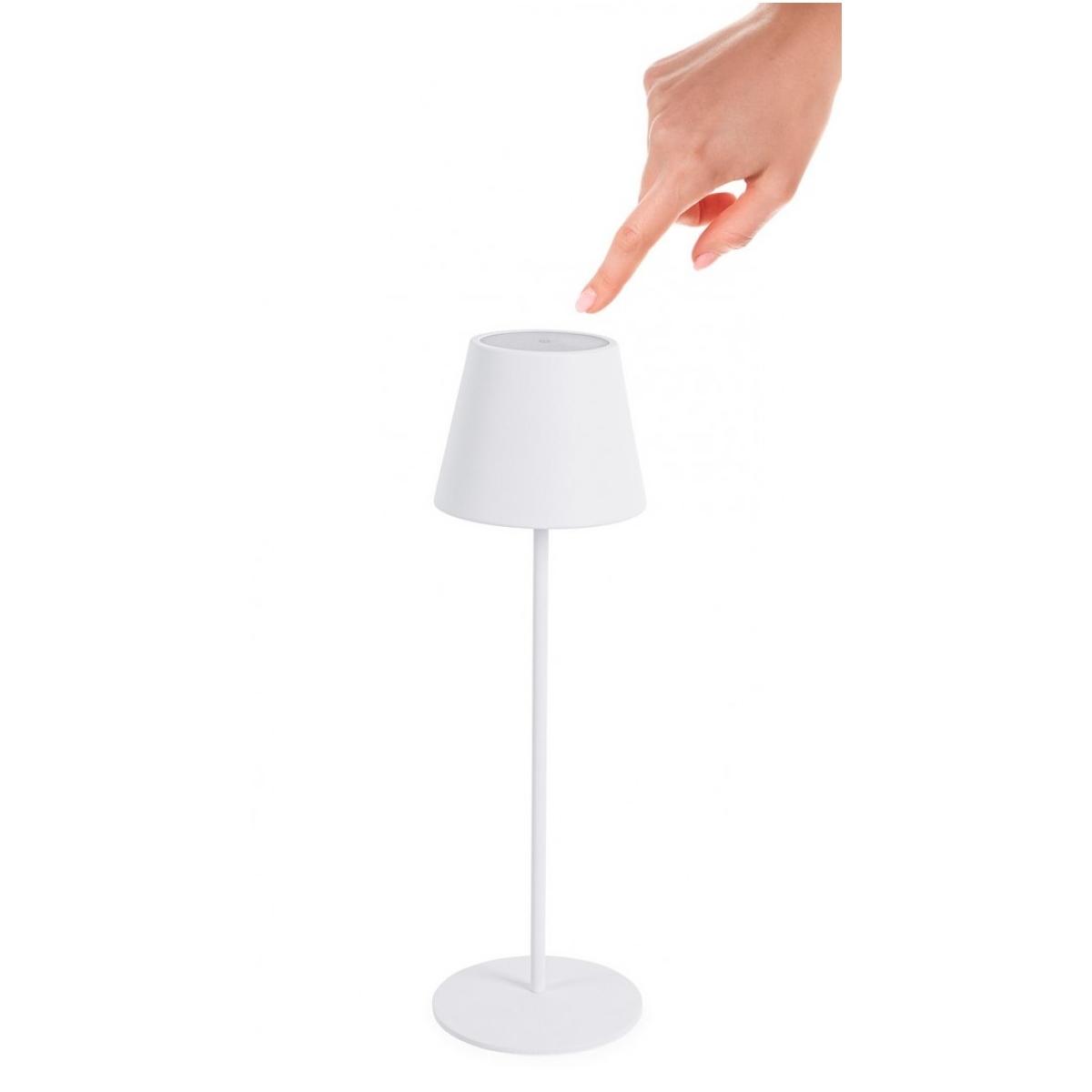 Lampada Tavolo LED Etna Bianco cm.H38 | Bizzotto