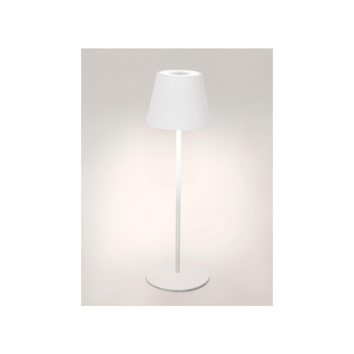 Lampada Tavolo LED Etna Bianco cm.H38 | Bizzotto