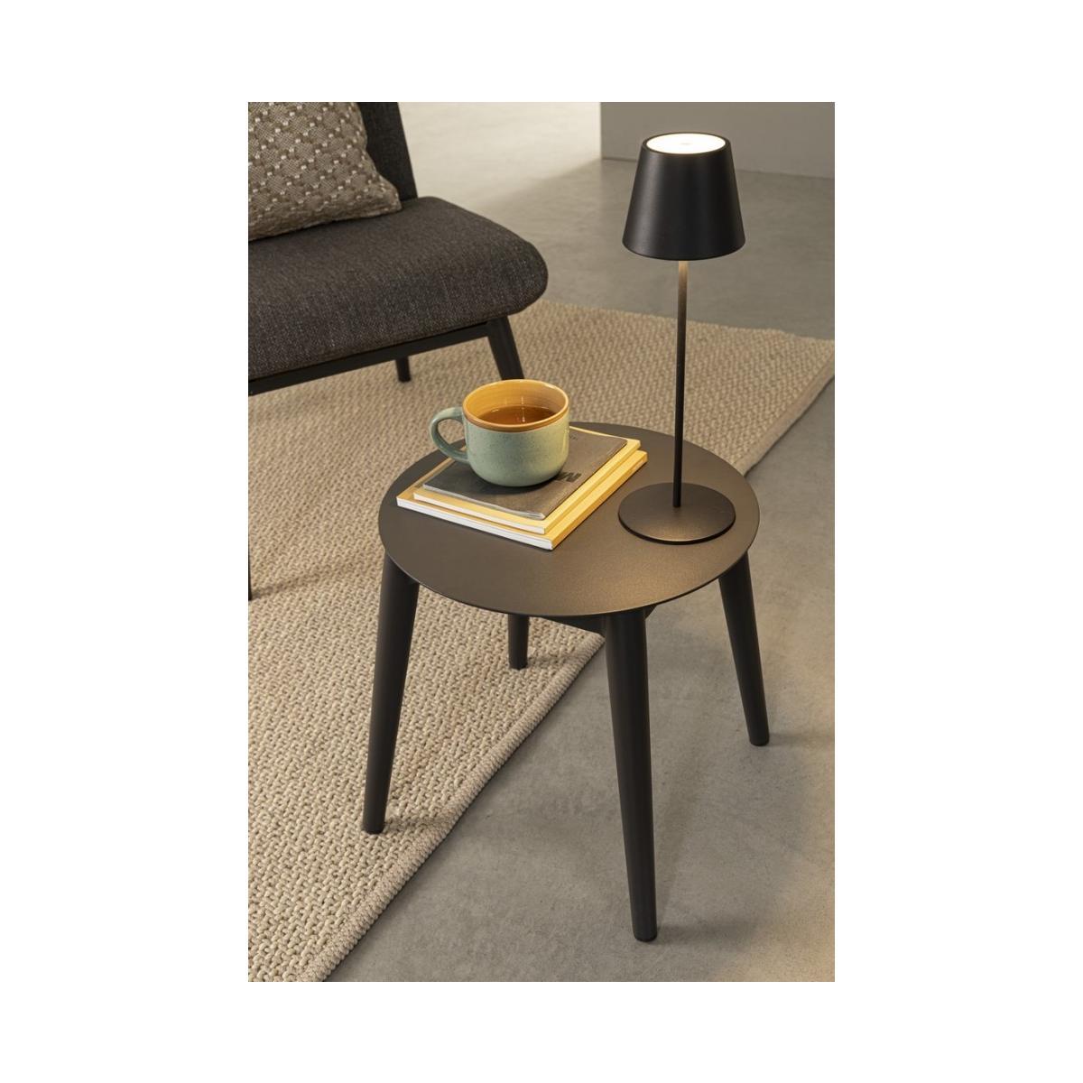 Lampada Tavolo LED Etna Nero cm.H38 | Bizzotto