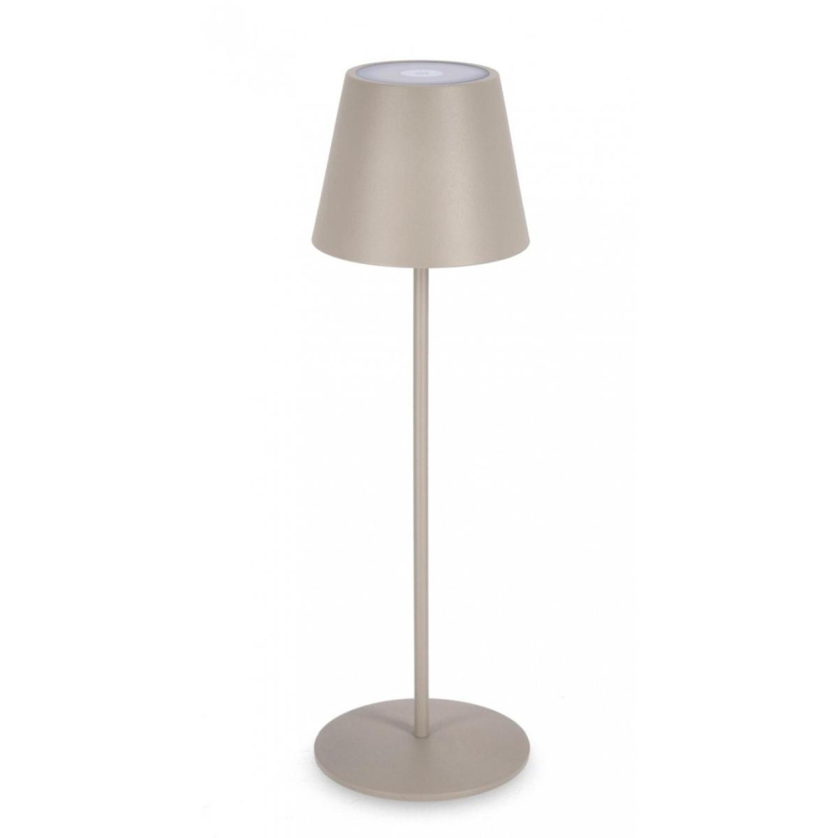 Lampada Tavolo LED Etna Tortora cm.H38 | Bizzotto