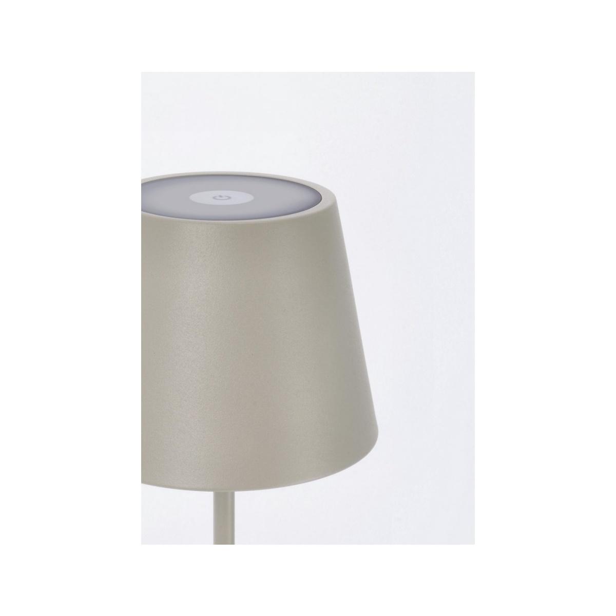 Lampada Tavolo LED Etna Tortora cm.H38 | Bizzotto