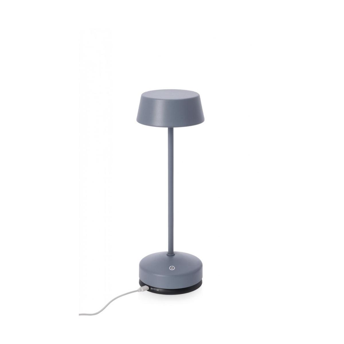Lampada Tavolo LED Esprit Blu cm.H33 | Bizzotto